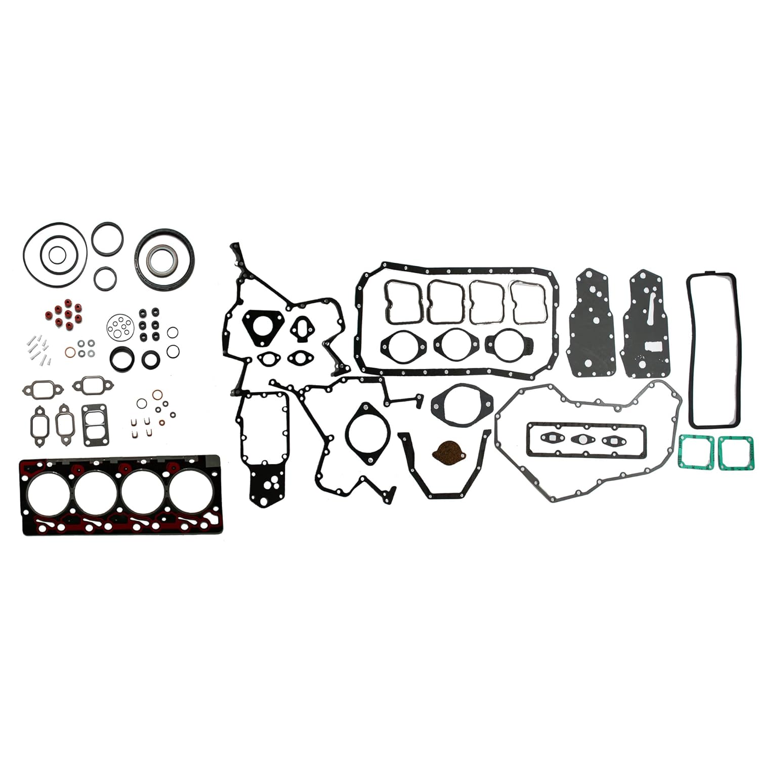 Complete Upper and Lower Gasket Set fits Cummins Engine 3.9L 4B 4BT 4BTA 3804896 3802375, 2 Year Factory Warranty, Made in Turkey, OEM Equvalent, ISO 9001 Certified