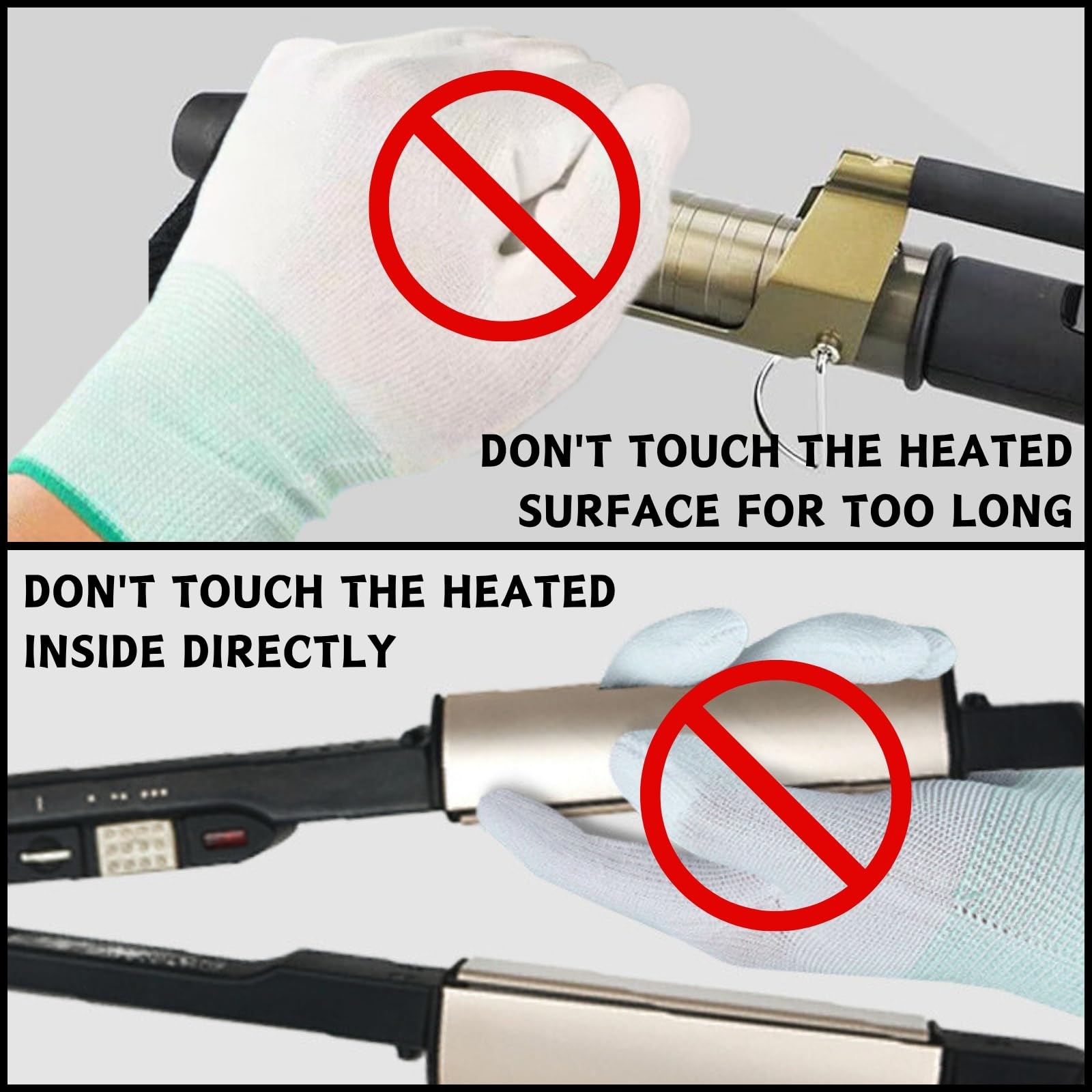 2 Gants Professionnels Résistants à La Chaleur Pour La Coiffure Gants Résistants à La Chaleur Pour Les Fers à Friser, à Lisser Et à Boucler