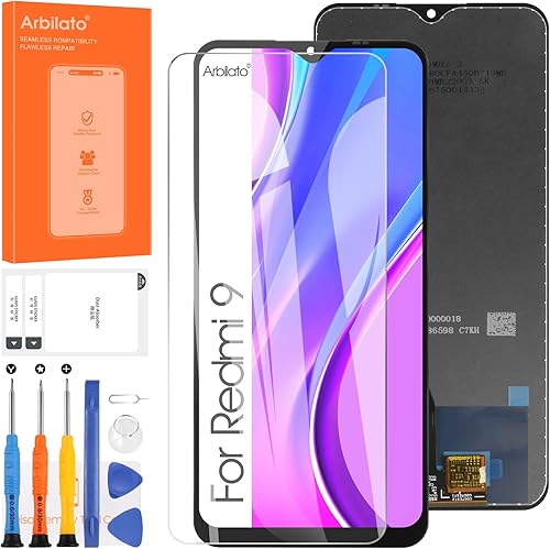 Pantalla para Xiaomi Redmi 9 Reemplazo de pantalla para Redmi 9 Pantalla LCD M2004J19G, M2004J19C Pantalla táctil Digitalizador Asamblea Piezas de