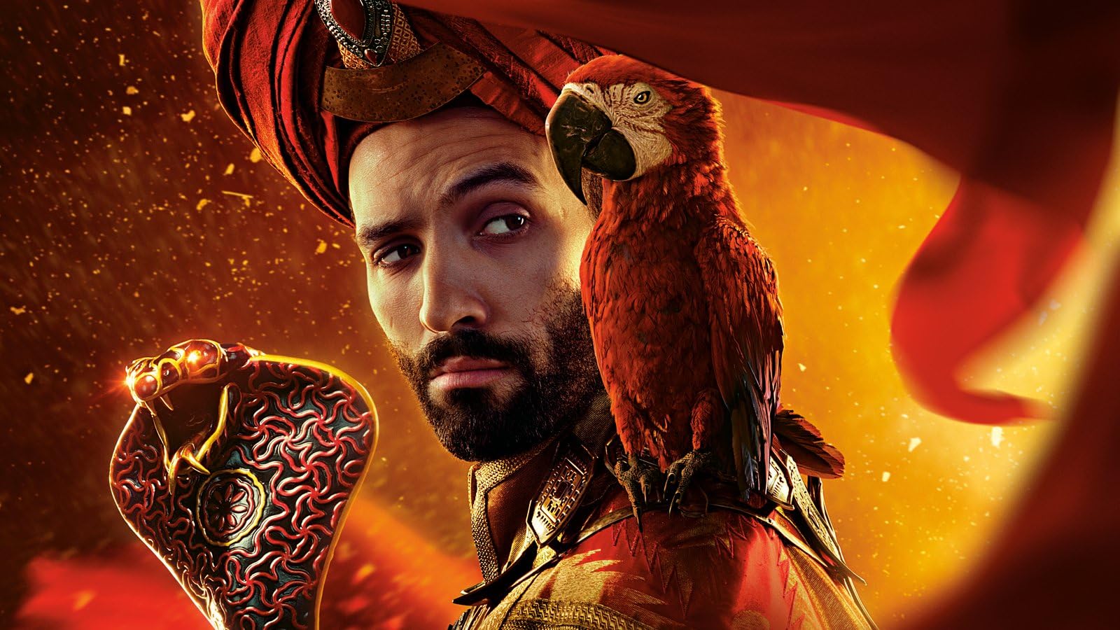 Aladdin 2019 46 A0 Poster on Canvas - Movie Art Poster in varie dimensioni per idee soggiorno o camera da letto. Immagini di film cult senza bordi Classic Iconic 70s 80s 90s Vintage Retro Home Wall D
