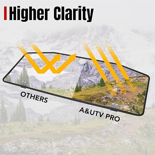 Miniatura 3 de Defender - Parabrisas trasero, A & UTV PRO resistente a los arañazos, panel de ventana trasera completa compatible con Can Am Defender HD 5  HD 8