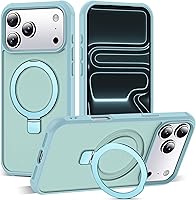 Vista 132 de Funda de grado militar compatible con iPhone 14 Plus de 6.7 pulgadas, con soporte magnético invisible tipo anillo, compatible con MagSafe y gran