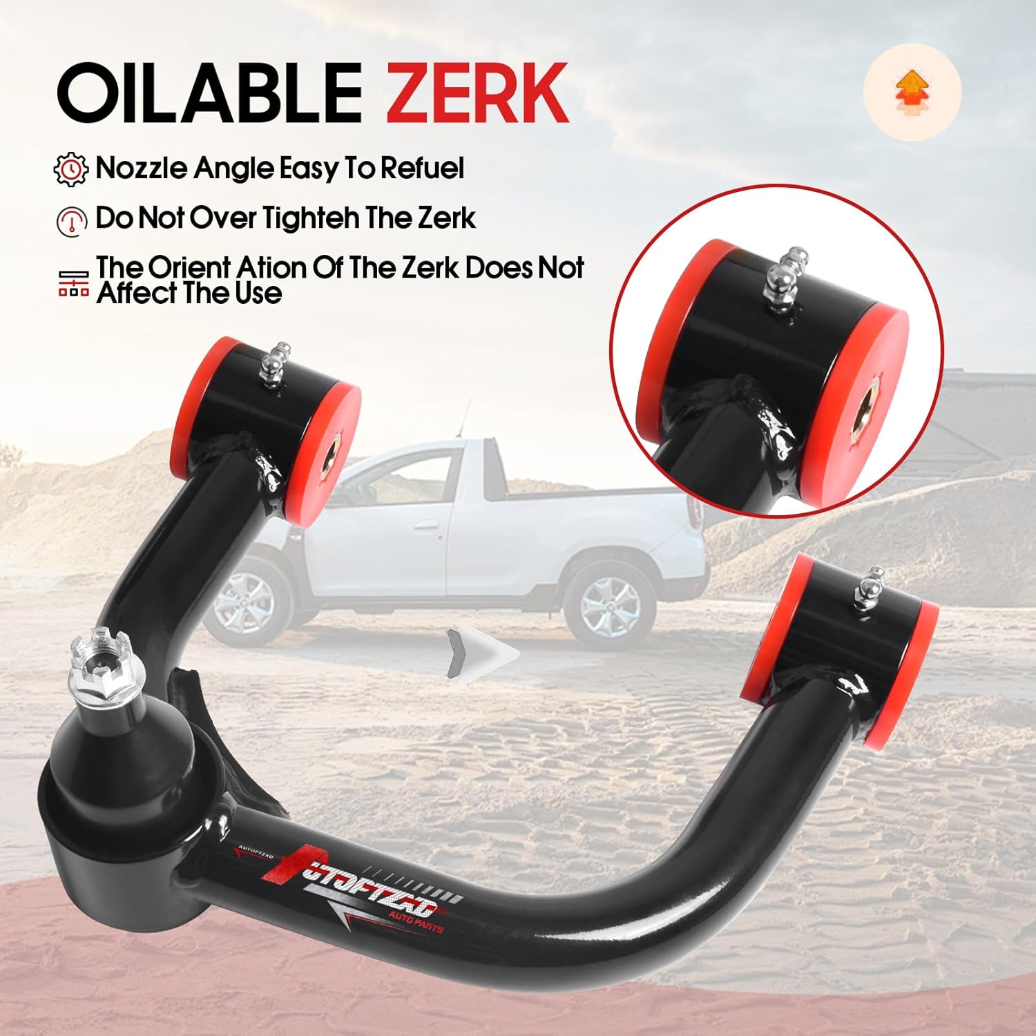 2-4" Lift Upper Control Arms for Toyota 4 Runner/FJ Cruiser/Land Cruiser Prado, Suspension Front Control Arm for Lexus GX 2005-2024/ LX 570 2007-2024 Adjustable Front Steel Tubular