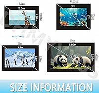 Vista 7 de Large Blow up Screens Projection,Inflatable Movie Projector Screen, Indoor Outdoor Projector Screen,for Front and Rear Projection Home Theater