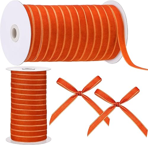 Chuangdi Carrete de cinta de terciopelo vintage para envolver regalos, decoración de fiestas, bodas, manualidades, cinta ancha de terciopelo de una