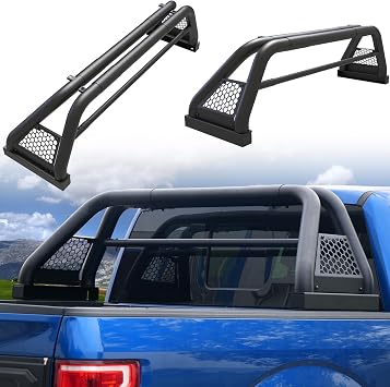 Chase Rack Roll Bar for Trucks - Universal, Adjustable Roll Bar for Pickup Trucks Chevy, GMC Sonoma, Sierra, Ford Ranger, F-150, Jeep, Toyota, Honda Ridgeline - Durable Roll Bars and Cages