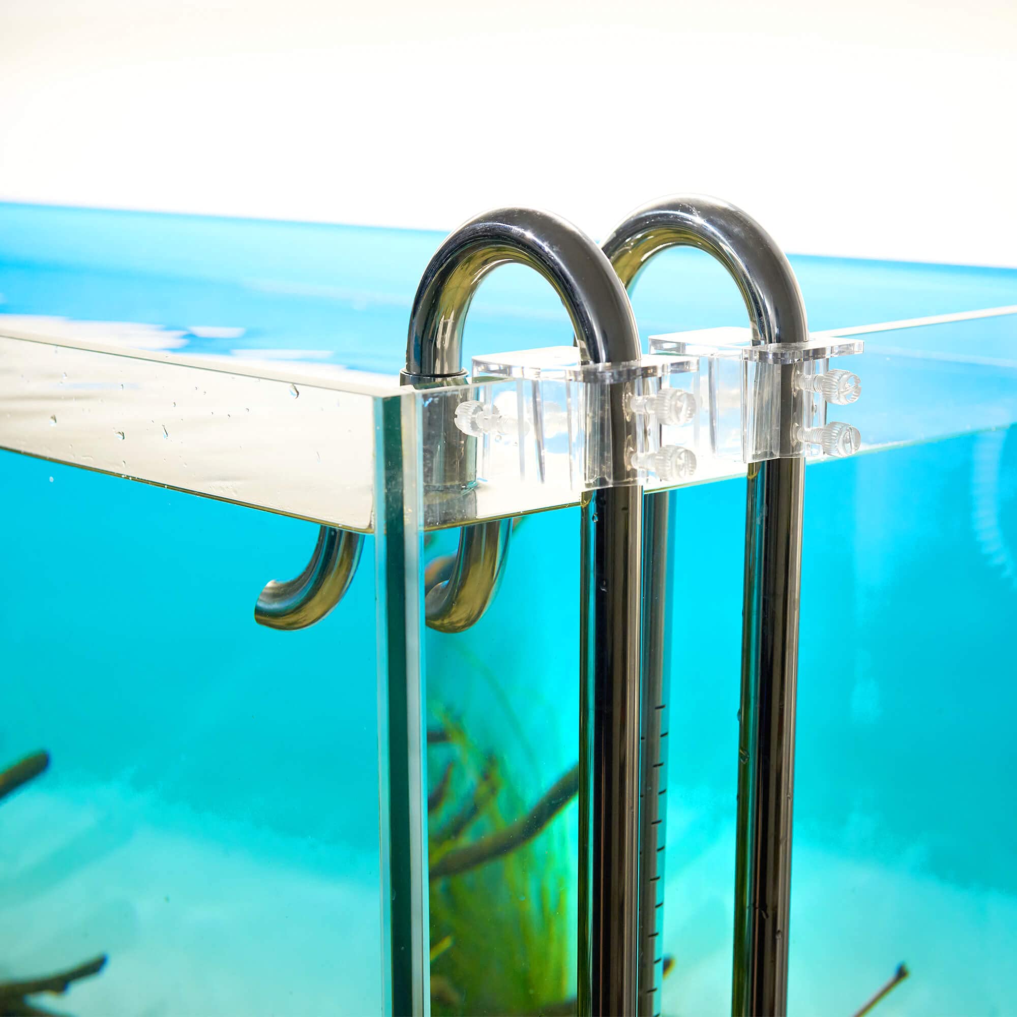 Edelstahl Inflow-Outflow Set - Aquarien Filtereinlauf Filterauslauf Set (13mm für 12/16mm Schlauch)