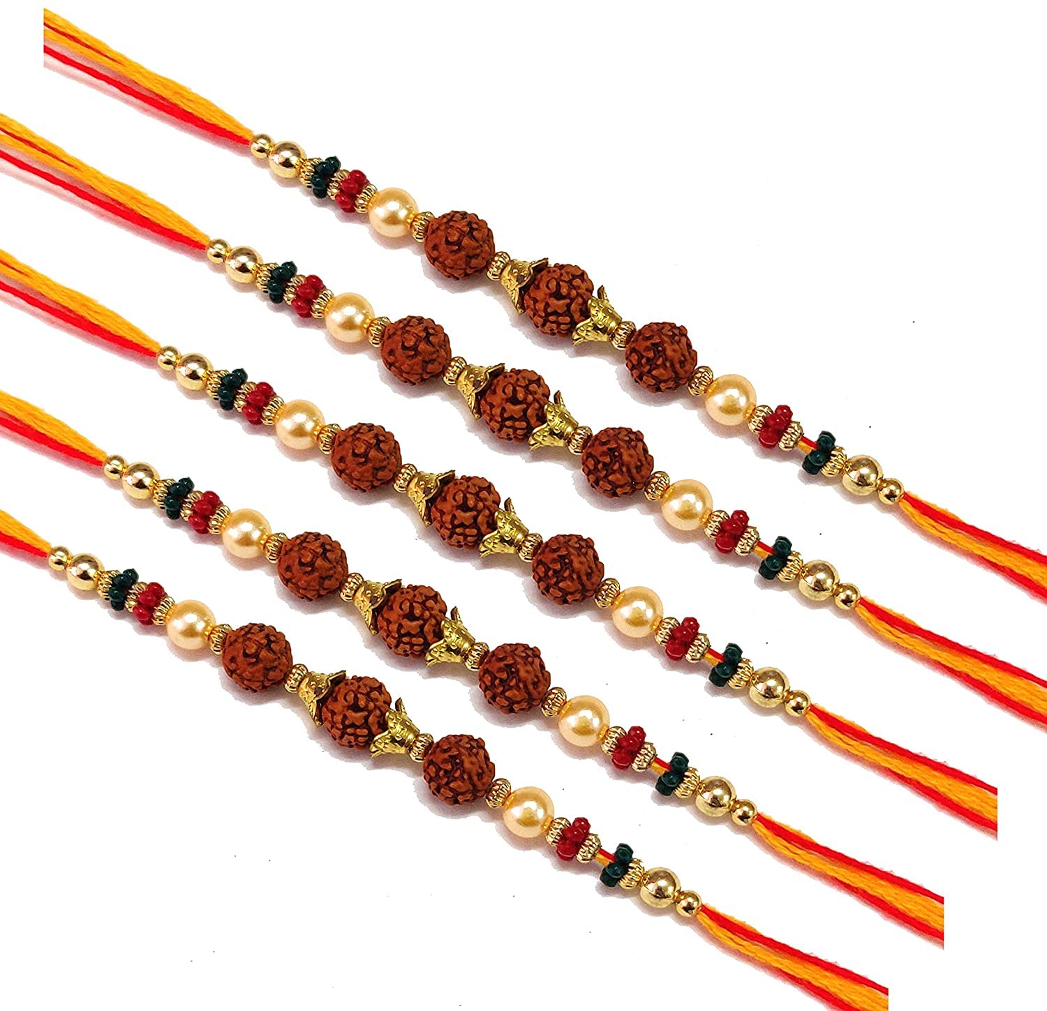 KLEAM MOOLYAVAAN PRODUCTS Handicraft Rudraksha Designer Rakhi for Sweet & Lovely Brother, Beads Stylish Rakhi With Roli and Chawal (2) (B0B86CKC81) Amazon Price History, Amazon Price Tracker