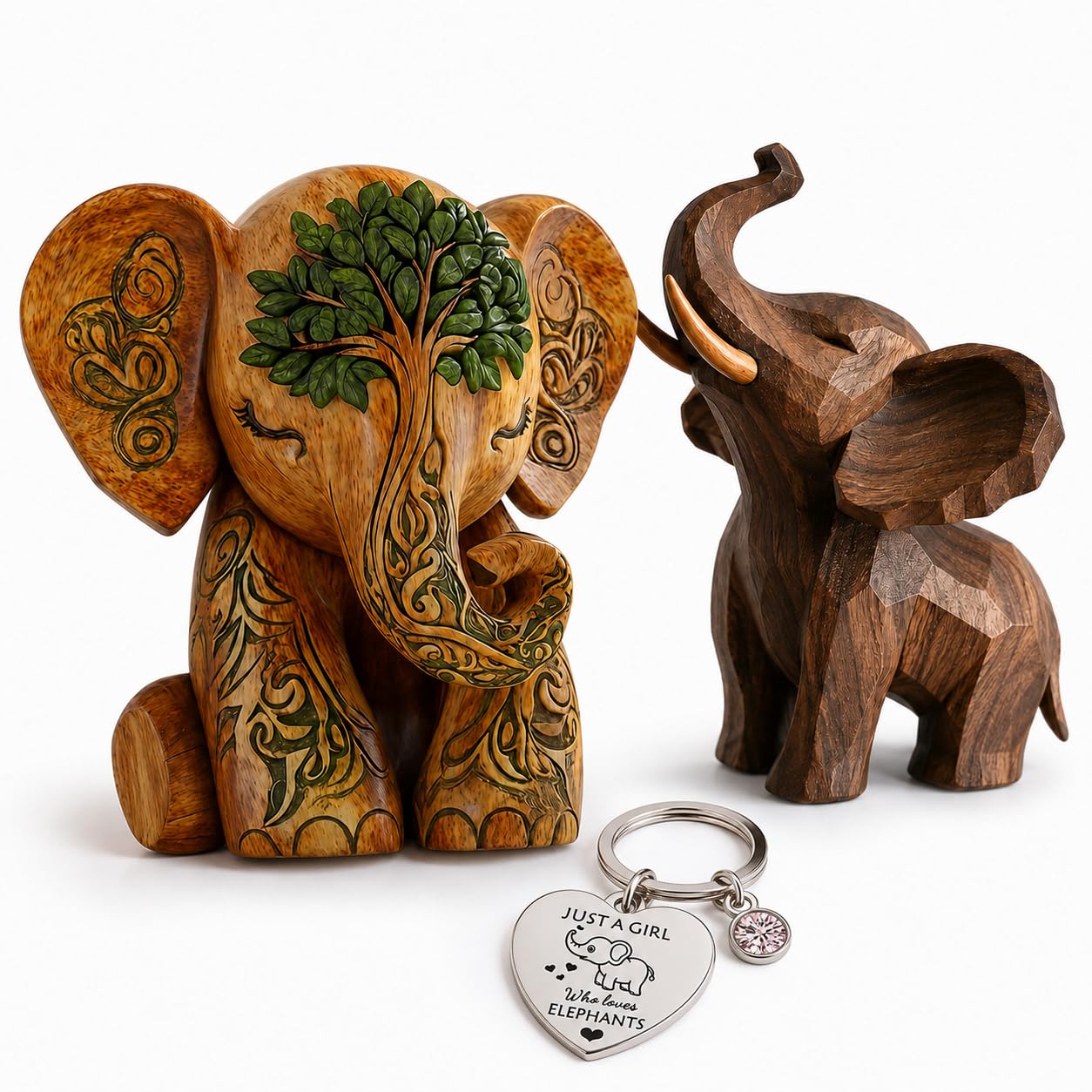 3pcs Elephant Gifts for Women, Elephant Ornament, Ornaments for Living Room