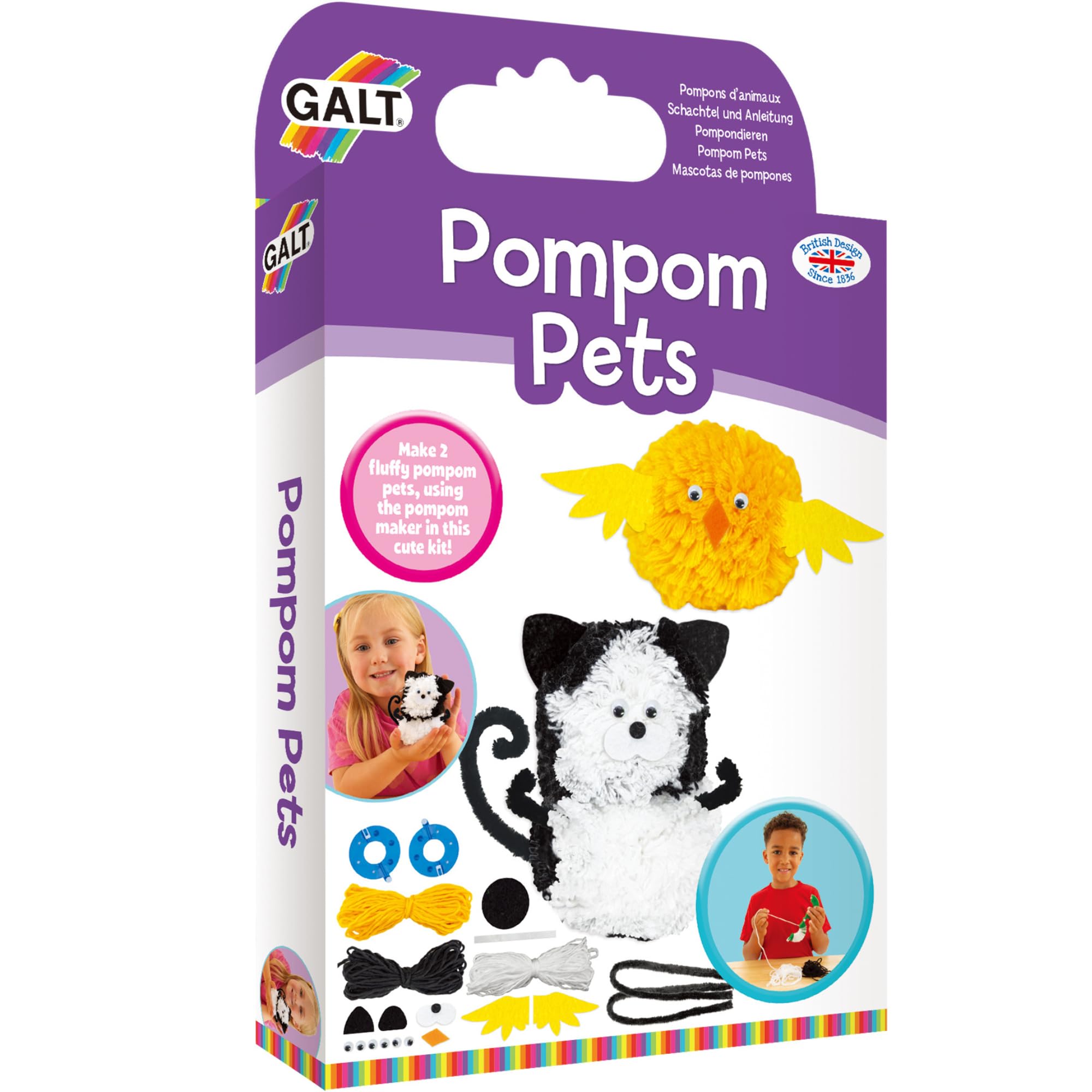 Galt Activity Packs Pom Pom Pets Arts And Crafts Set