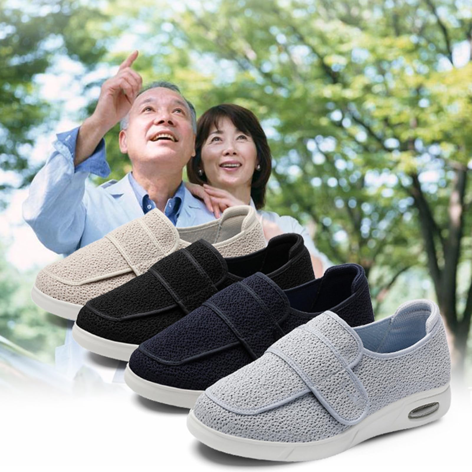 Damskie buty dla cukrzyków, ortopedyczne buty rehabilitacyjne, buty medyczne, hallux koślawe, antypoślizgowe pantofle, wkładka z pianki memory, buty rekreacyjne do użytku wewnątrz i na