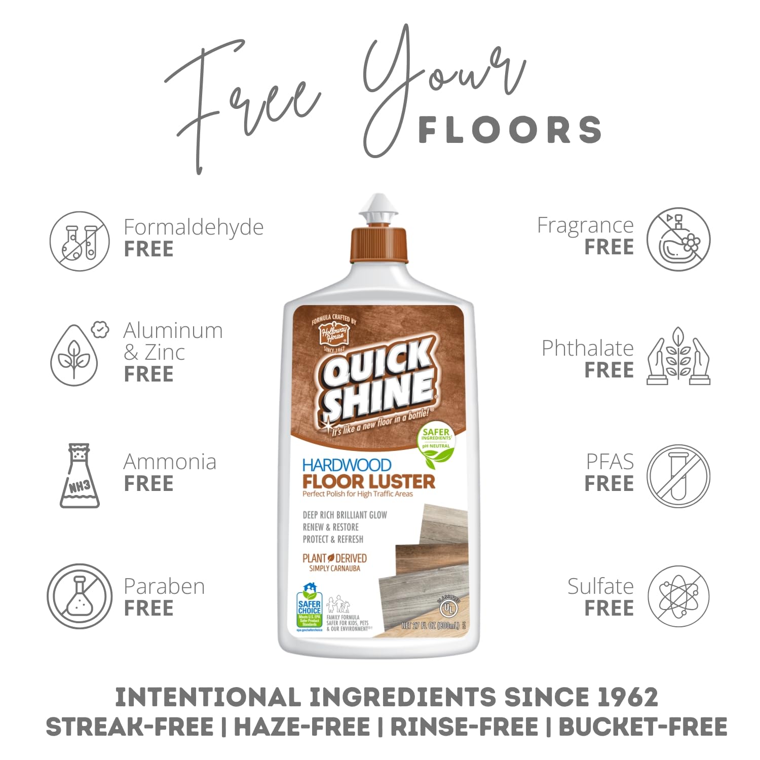 Quick Shine 1207-00027U Hardwood Floor Luster by Quick Shine