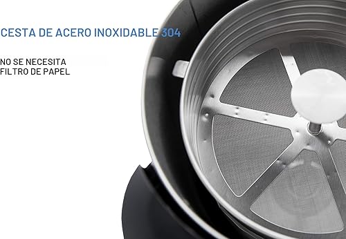 Miniatura 6 de SYBO SR-CP-50B - Cafetera de percolado de grado comercial de acero inoxidable Urna de agua caliente para hostelería, 50 tazas 8 L, metálica