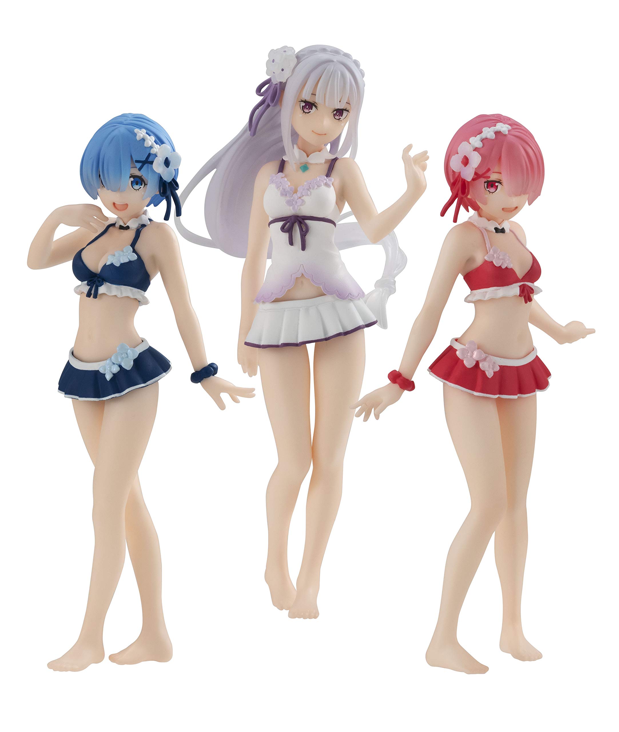 BANDAI Gashapon Re Zero Starting Life in Another World Gasha Portraits (Set of 3)