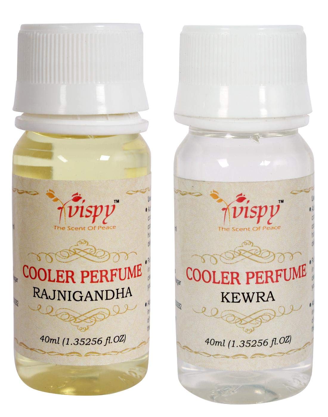 Rajnigandha Kewra Cooler Perfume, 40ml 2 Pc Combo (Multicolor)