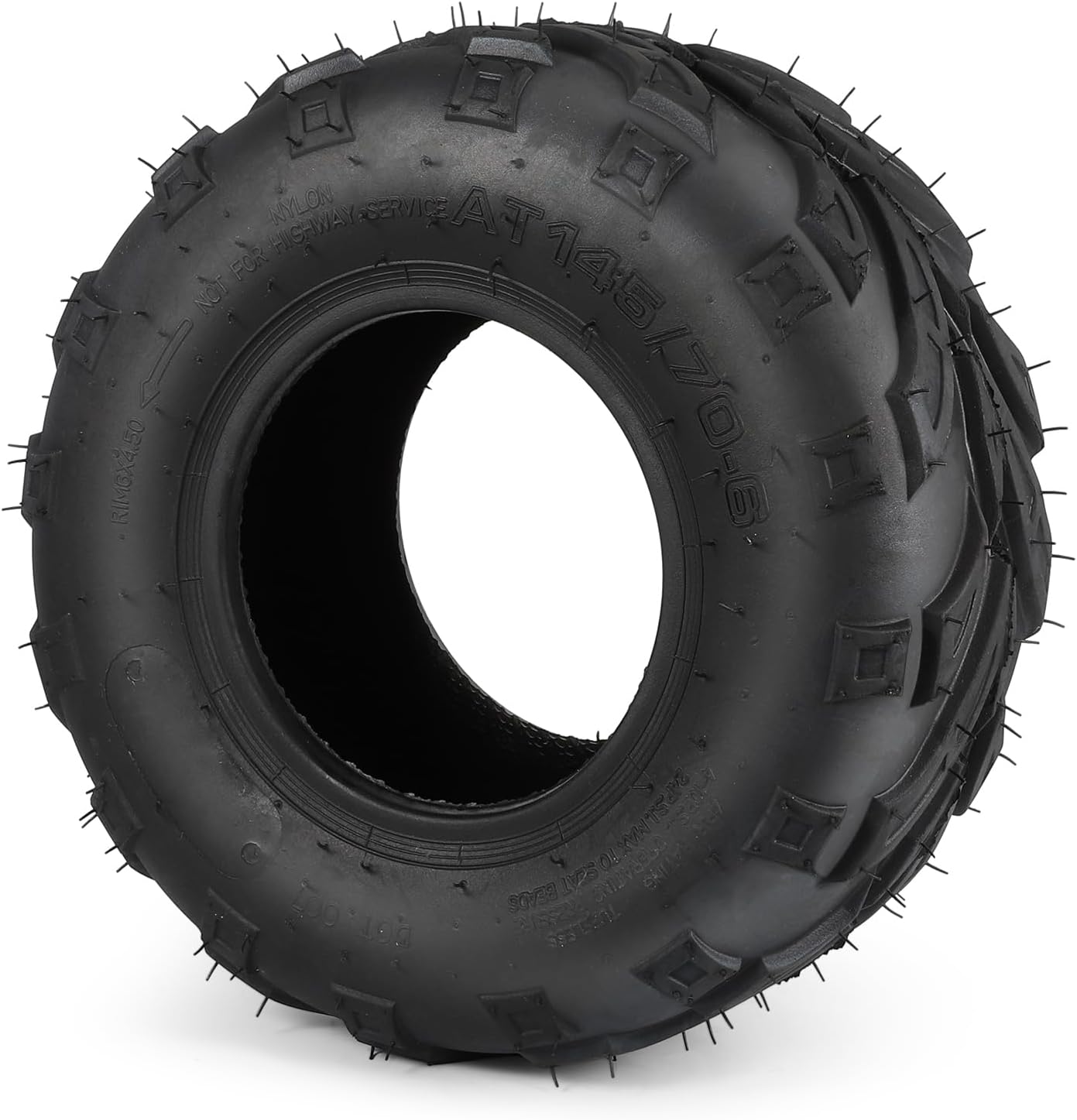 145/70-6 Mini Bike Tires,145 70-6 Tubeless ATV Go Kart Tires Replacement for CC100X CT100u Baja Blitz Dirt Bug