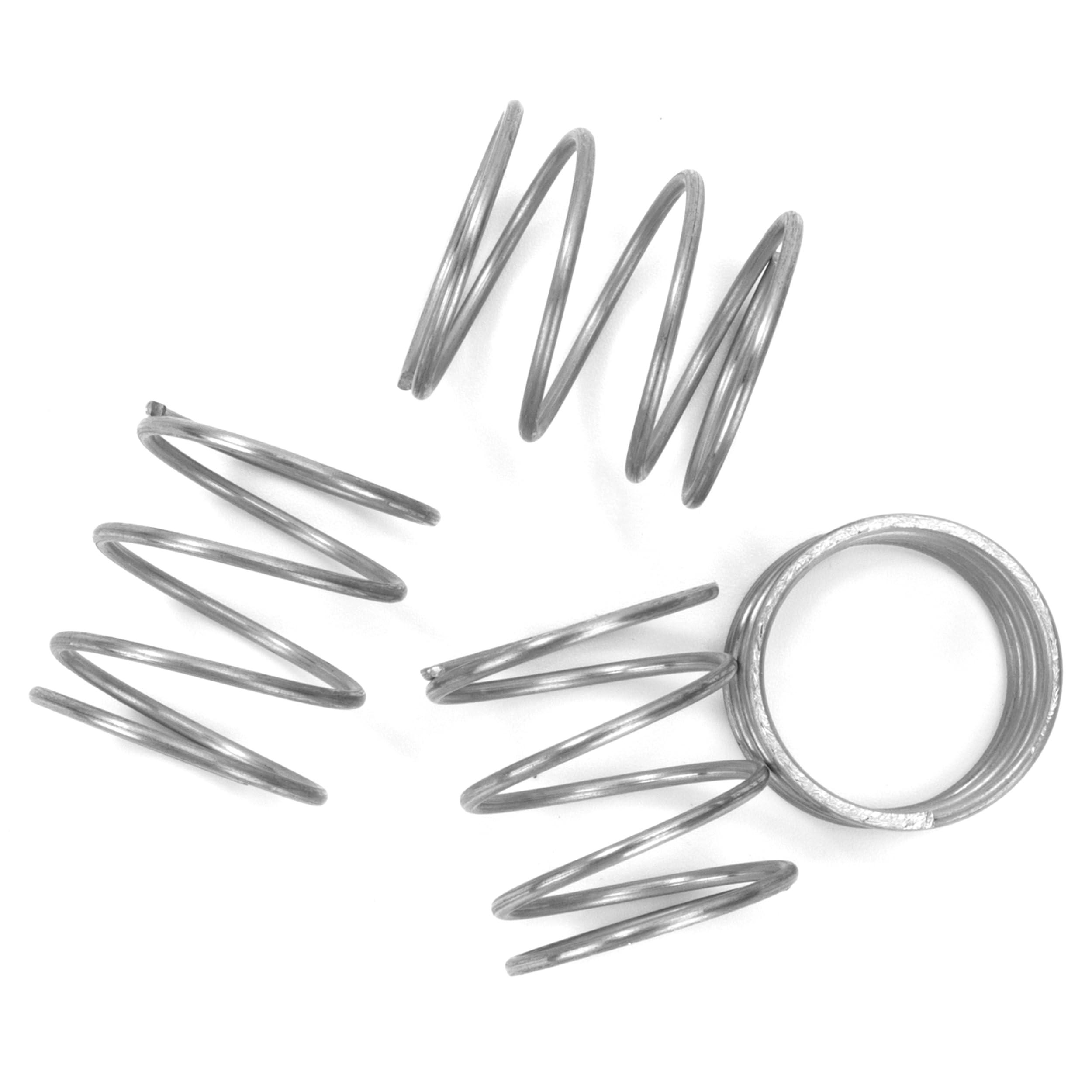 Sprężyna dociskowa ze stali nierdzewnej sprężyny dociskowe 20 mm średnica drutu 1,2 mm średnica zewnętrzna 20 mm długość 20 mm maksymalna siła sprężyny 0,9 kg 4 sztuki