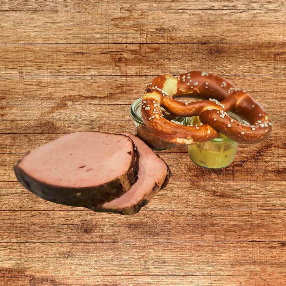 Leberkäse – ca. 500 g | Rauchofen-Fleischkäse aus Schwein & Rind | Zum Backen oder kalt genießen | Kumitzberg Feinkost