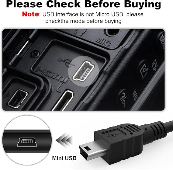 UC-E4 USB Cable Photo Transfer Cord Compatible with Nikon D40 D40X D50 D60 D70 D70S D80 D90 D100 D200 D300 D300S D610 D700 D3000 D3100 D7000 D1H D2X D2H D2HS D3 D3S D4 D3X Digital SLR Camera (3.3 FT)