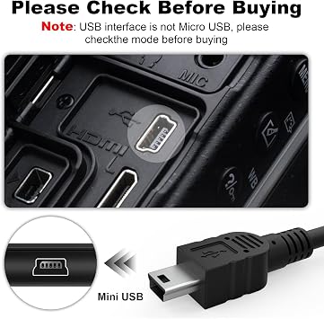 UC-E4 USB Cable Photo Transfer Cord Compatible with Nikon D40 D40X D50 D60 D70 D70S D80 D90 D100 D200 D300 D300S D610 D700 D3000 D3100 D7000 D1H D2X D2H D2HS D3 D3S D4 D3X Digital SLR Camera (3.3 FT)