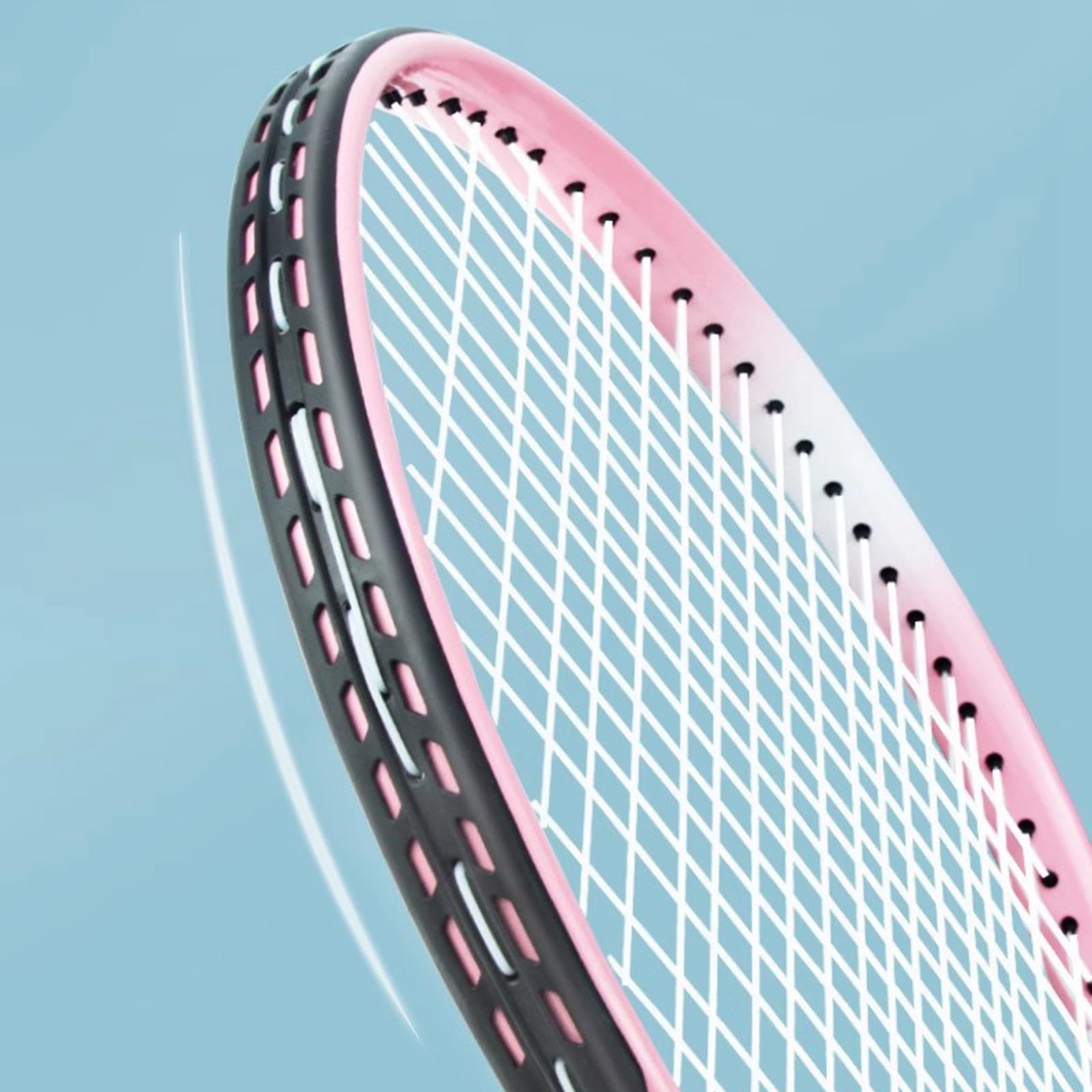 perfeclan Raqueta de Tenis de Agarre cómodo, Profesional, práctica, portátil, Ligera, con encordado previo.