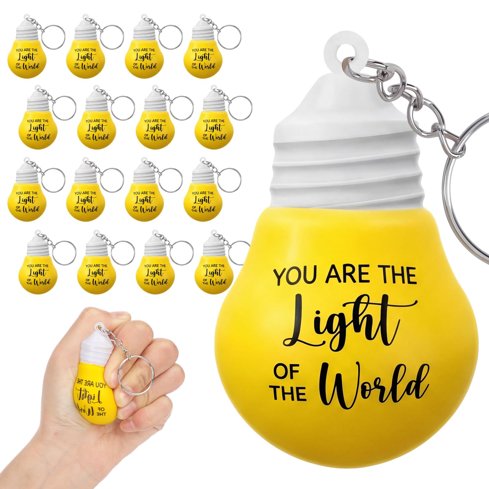 Photo 1 of Kenning Lightbulb Stress Ball Keychains (30 Pcs)