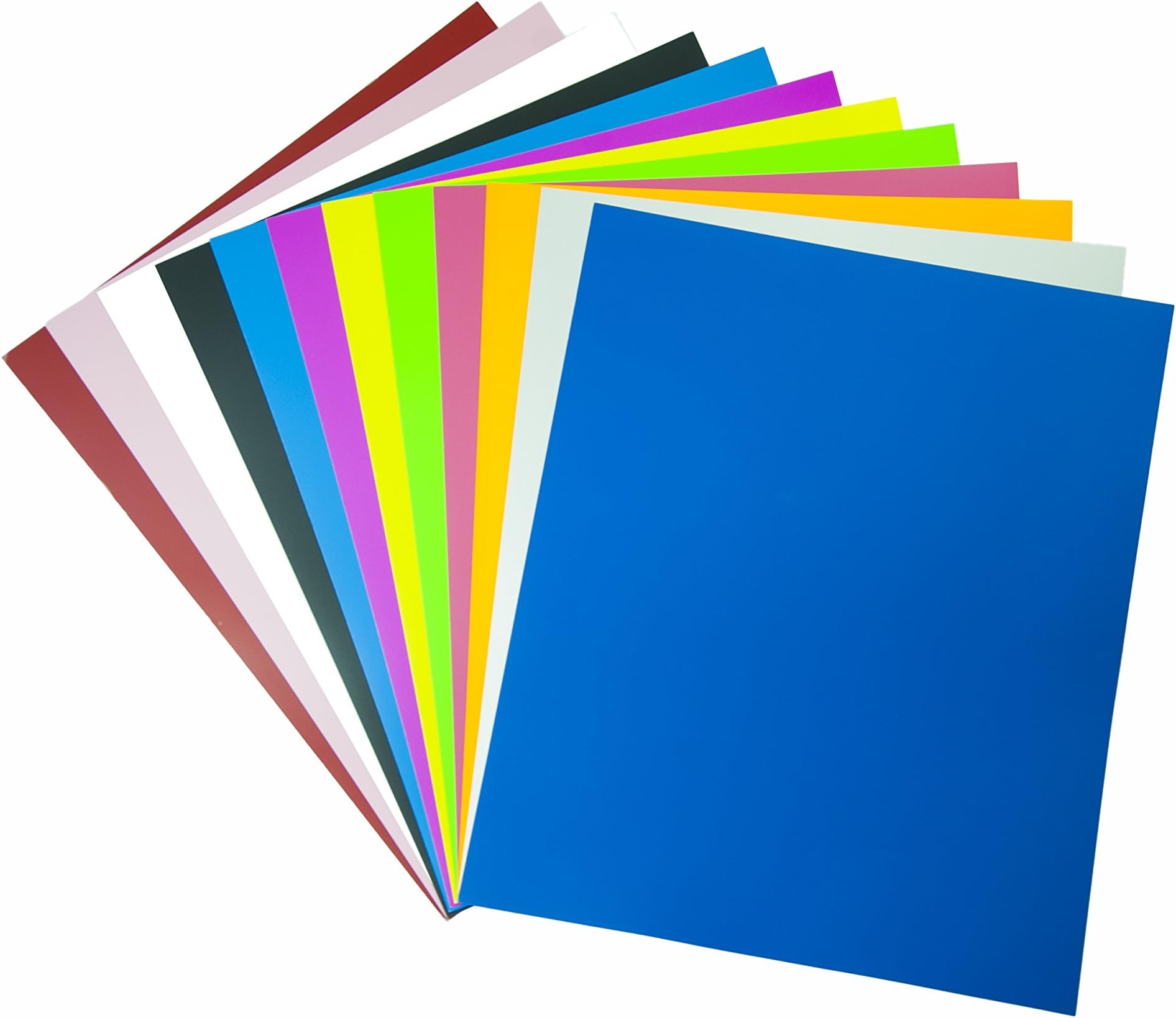 Mav Crafts Matte Heat Transfer Vinyl Bundle | 12 Assorted Colors Combo in 12x10 inch Iron on HTV | Cold Peel plus Easy to Weed PU Sheets for Silhouette Cameo Cricut and Heat Press