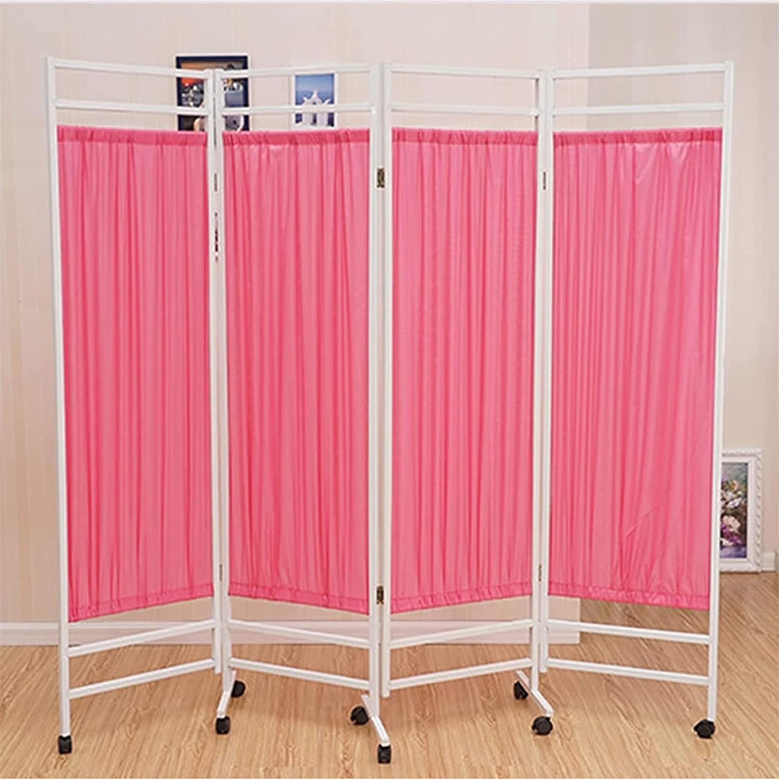 Séparateur de pièce médical mobile pour intimité en salon esthétique