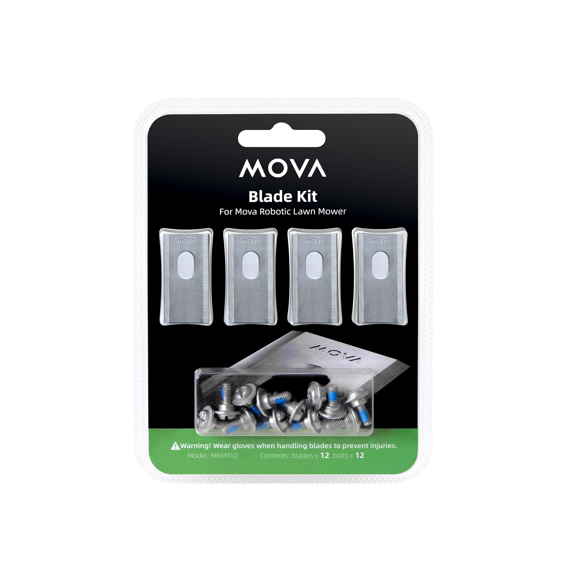 MOVA Ersatzklingen-Set Ersatzklingen-Set für MOVA-Mähroboter, 12 Klingen & 12 Schrauben