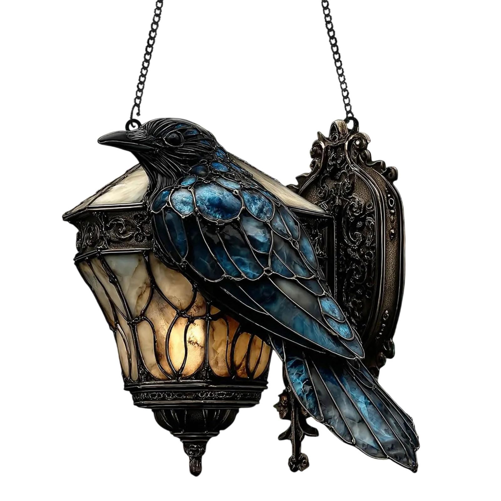 Acrylic Halloween Ravens Decorative Pendant Themed Party Atmospheres Ornament Holiday Decoration Enduring Acrylic Ravens Holiday Decoration