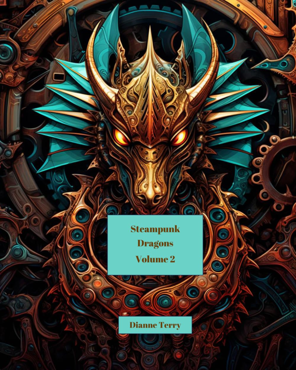 Steampunk Dragons Volume 2: Coloring Book for Teens and Adults