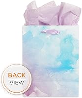 Vista 7 de Christian Art Gifts Bolsa de Regalo Retrato con Etiqueta y Juego de Papel de Seda para Mujeres: Quédate Quieta y Conoce - Salmo 46:10 Versículo