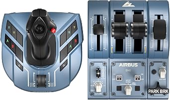 Thrustmaster TCA Captain Pack X Airbus Edition – Resmi Airbus Lisanslı Uçuş Simülasyonu Seti – Xbox Series X|S, Xbox One ve PC Uyumlu – Profesyonel Sidestick ve Quadrant Seti