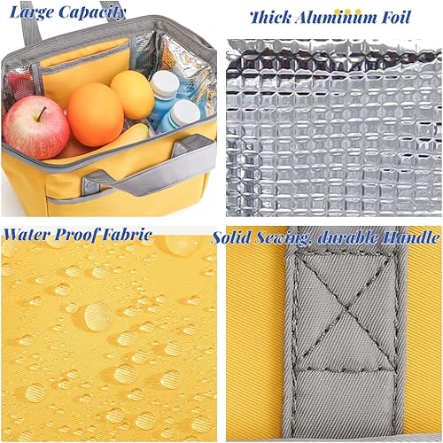 Miniatura 3 de Lonchera térmica reutilizable para hombres y mujeres, a prueba de fugas, lonchera Bento con bolsa para utensilios, lonchera para trabajo,