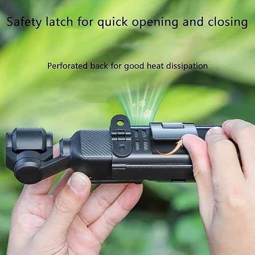 Miniatura 8 de Adaptador de extensión de cámara para DJI Osmo Pocket 3 Jaula protectora Luz de zapato frío Micrófono Soporte de montaje en trípode Soporte de