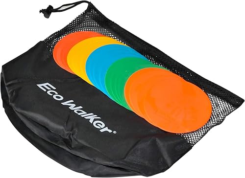 Miniatura 5 de Eco Walker Mini marcadores de suelo de 4 pulgadas para aula, preescolar y jardín de infantes (juego de 20 piezas) (Multi)