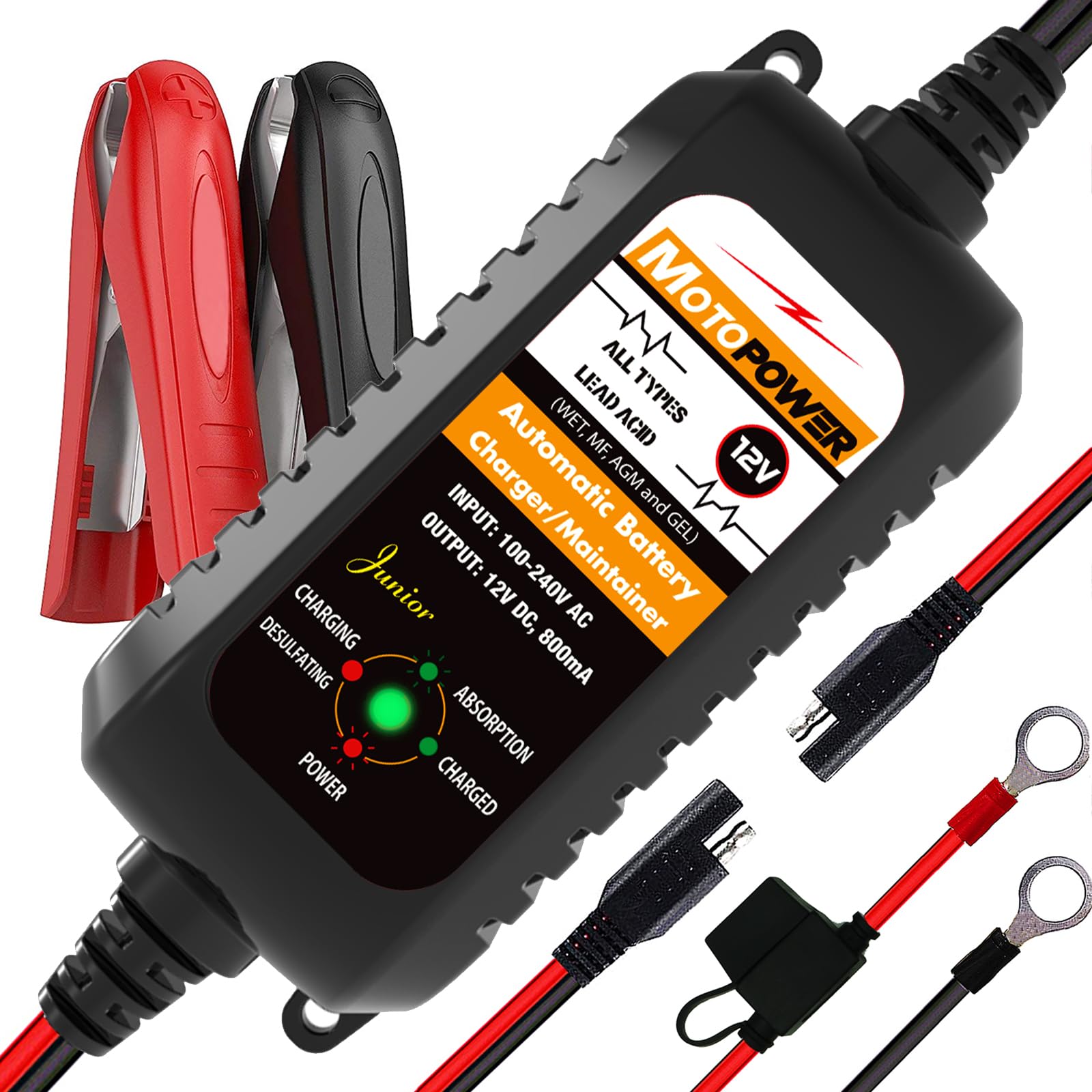 motopower mp00205a chargeur 12v 800ma