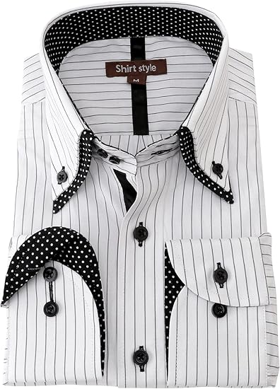 Amazon Co Jp シャツスタイル Shirt Style ワイシャツ メンズ おしゃれ ビジネスシャツ ドゥエボットーニ Ysh 3009 服 ファッション小物 Amazon Co Jp シャツスタイル Shirt Style ワイシャツ メンズ おしゃれ ビジネスシャツ ドゥエボットーニ Ysh 3009 服 ファッション小物