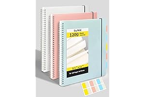 SUNEE Blank Notebooks - 3 Pack Large Sketch Book Pad