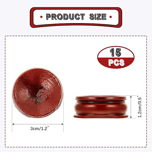 Miniatura 2 de Taiyin 15 soportes de cristal para piedras, soportes de esfera de madera, soporte de exhibición de esferas de cristal, bolas decorativas, soportes