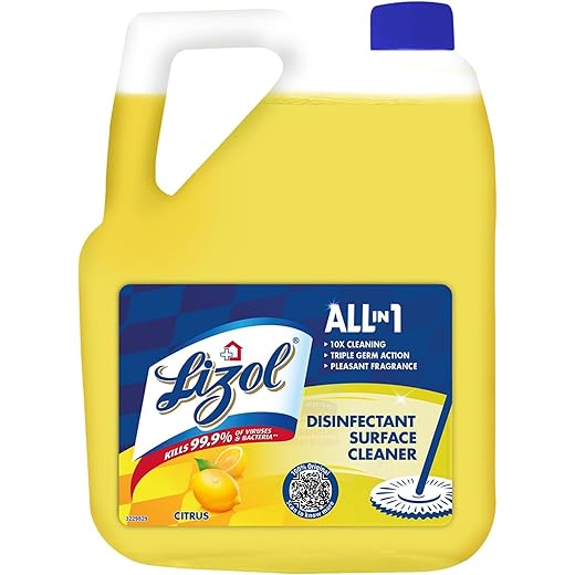 Lizol Citrus 5L Floor Cleaner - 999 Germ Kill