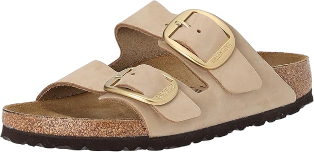 Birkenstock 1024064 Arizona Big Buckle Sandals, SANDCASTLE