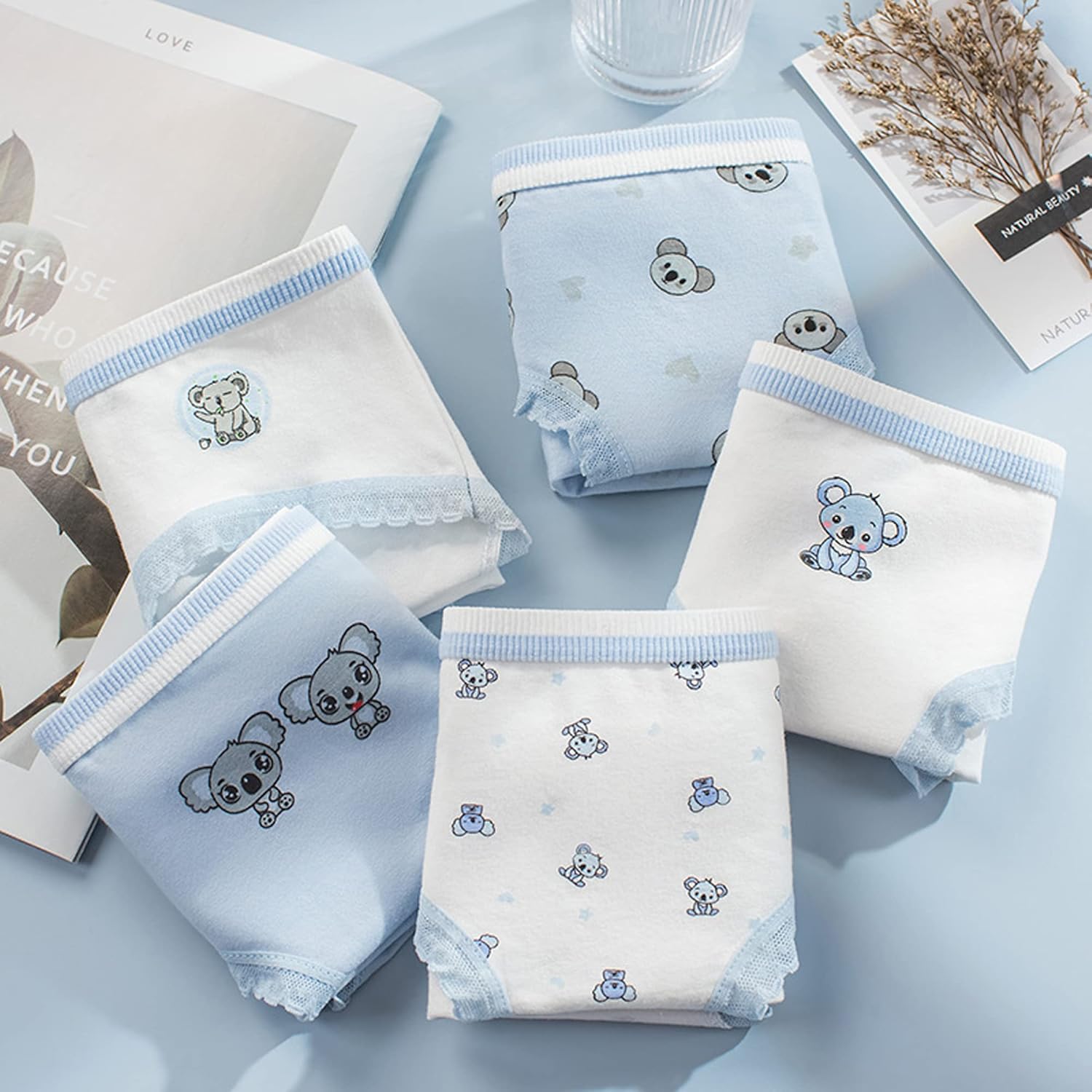 SINMIUANIME Women's Panties Anime Print Underwear Breathable Cotton Brief Sexy Cosplay Lingerie 5-Pack - Image 5