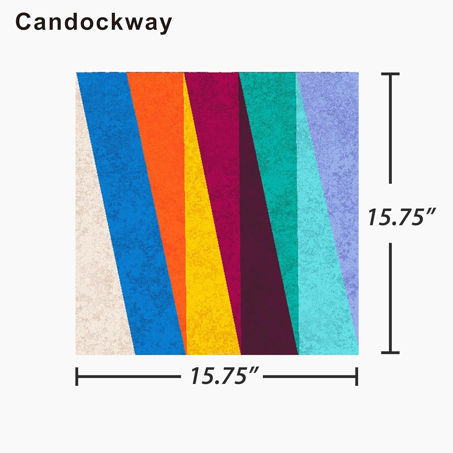 Carpet Tiles Peel and Stick, Squares Anti-Slip Carpet Floor Tile 12 Pcs 15.75'' x 15.75'', 0.38'' Thick, Reusable Waterproof Carpets for Living Room Bedroom