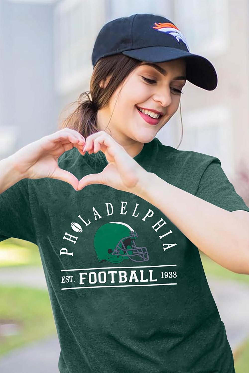 FAYALEQ Football Shirts for Women, Game Day Tshirt Football Outfits Sports Team Fan Gift Tee Shirt - Image 5