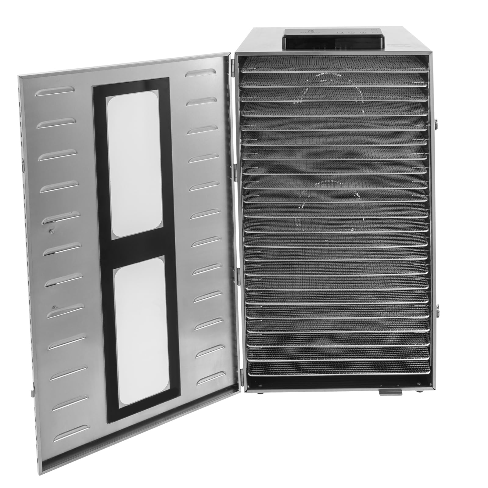 BANEBONE Commercial Grade 1600W Food Dehydrator Machine - 22 Stainless Steel Trays, 110lbs Capacity, 45dB Quiet Drying for Restaurants/Bakeries/Pet Food