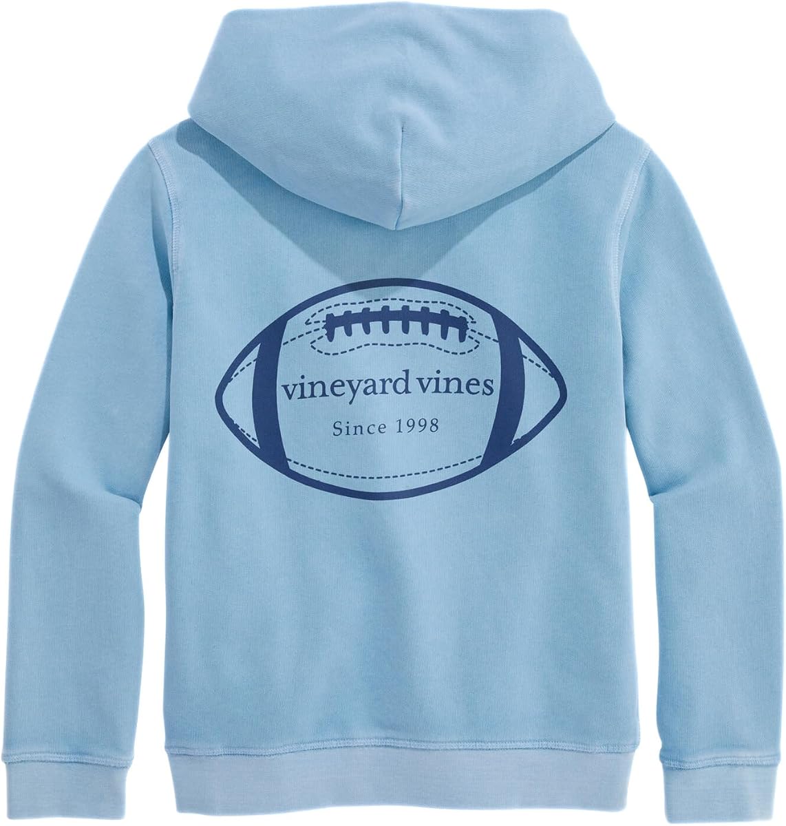 Vineyard Vines Sudadera con capucha con gráfico de fútbol Surf Terry para niño