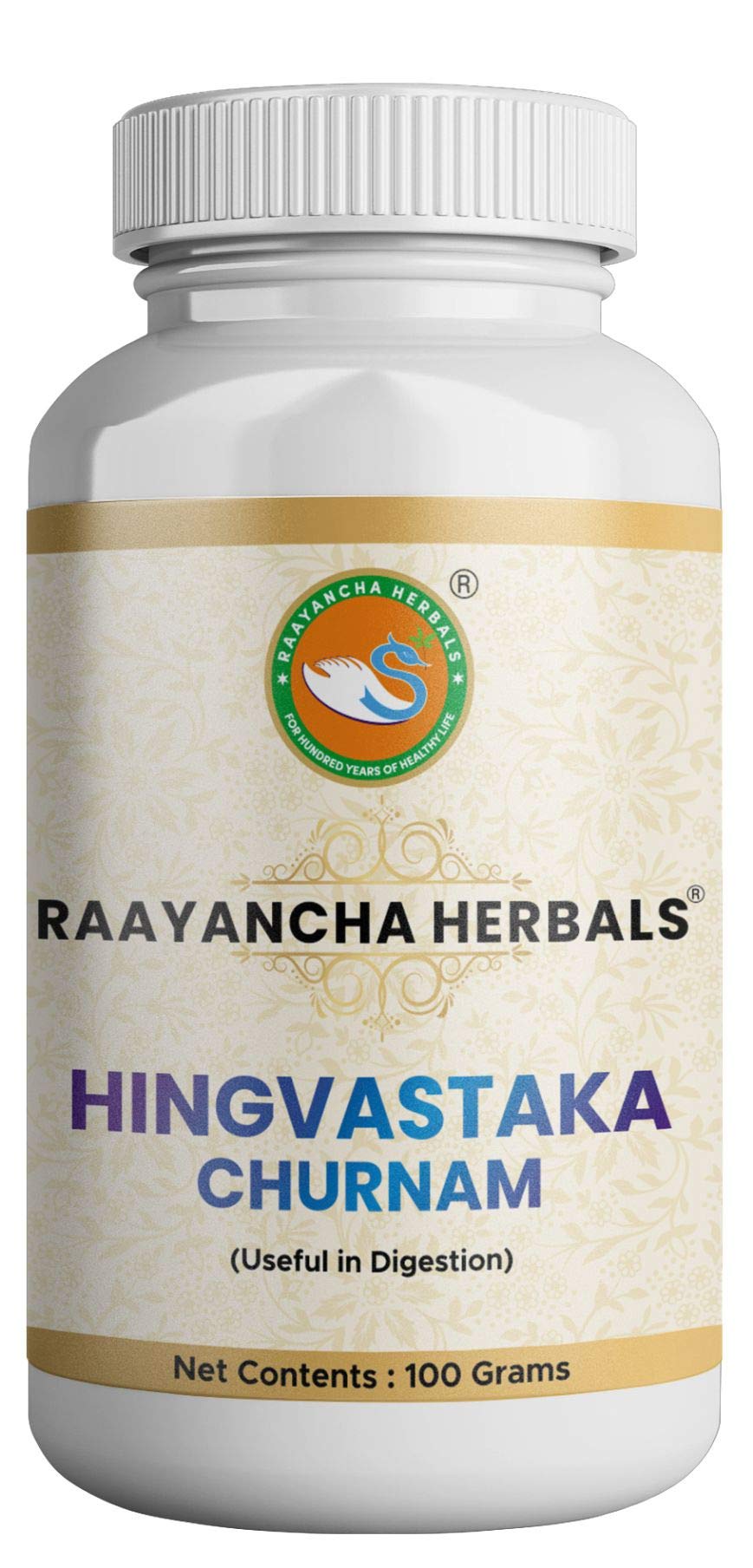 Hingvastaka Churna | Hingwastak Churna | Ayurvedic Herbal churna for Digestive support | Gas Relief Supplement | Ancient Formula | 100% Natural | No added Chemicals | Pure and Natural | 100 grams