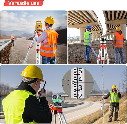 Vista 18 de KEZERS Kit de nivel óptico automático 32X con compensador amortiguado magnético autonivelante y bloqueo de transporte, medida de altura de alta