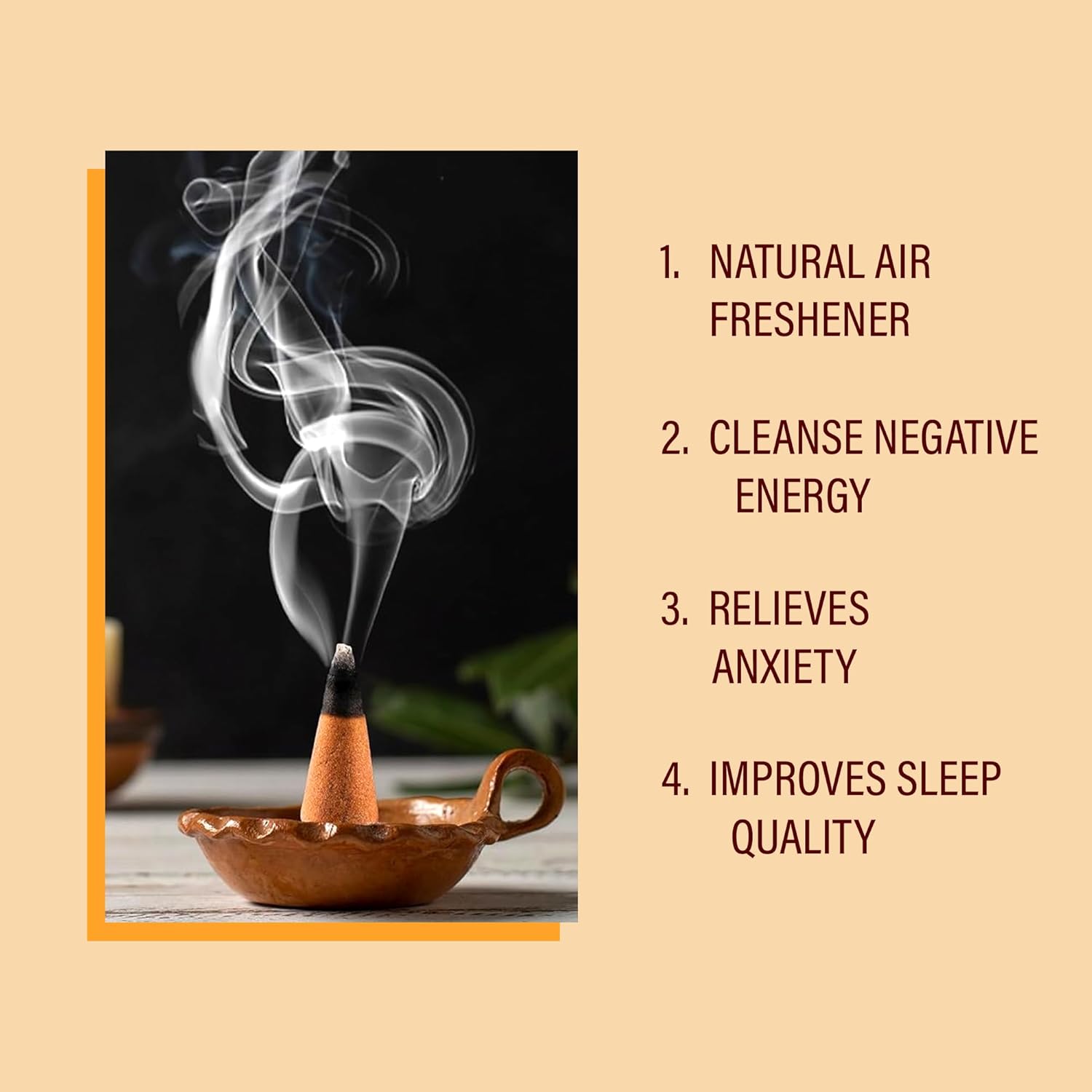 Shubert Nirmal Saffron Sandalwood and Saffron Kasturi Dhoop Con | 60N per container (pack of 2) | Natural incense cone for worship, meditation, dictation and spiritual use. Long -time fragrance for home Shubert Nirmal Saffron Sandalwood and Saffron Kasturi Dhoop Con | 60N per container (pack of 2) | Natural incense cone for worship, meditation, dictation and spiritual use. Long -time fragrance for home